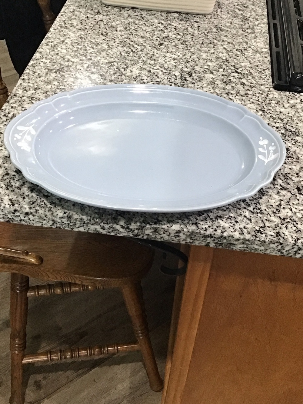 Pfaltzgraff Light Blue Oval Serving Platter